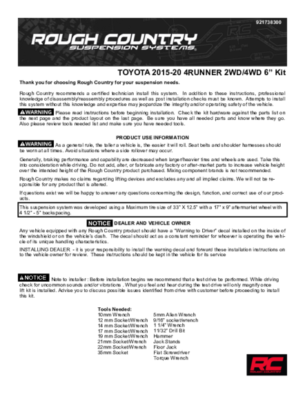 Installation Manual